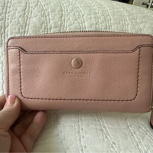 Marc Jacobs Baby Pink Leather Long Continental Wallet